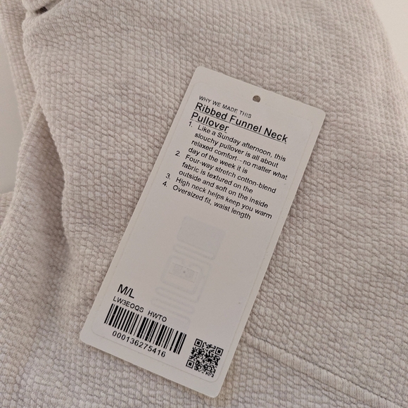 Lululemon Ribbed Funnel Neck Pullover - Picture 10 of 10